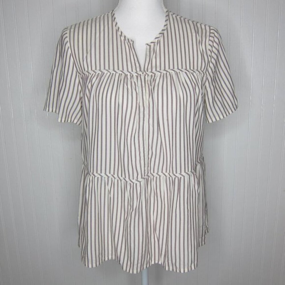 Madwell Popover Striped Top Size XS